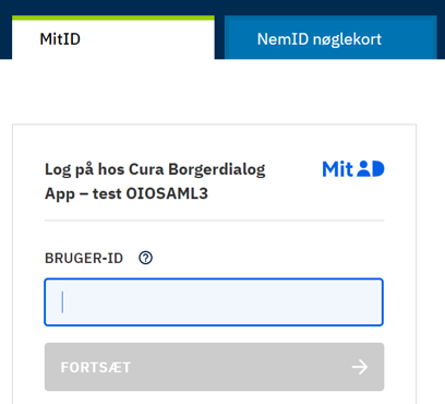 MitID log på