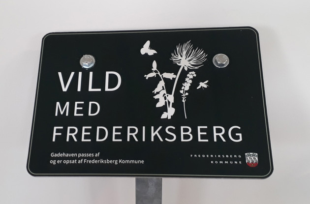 Skilt til gadehave
